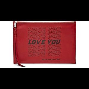Rebecca Minkoff “Love You” clutch